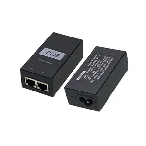 ตัวแยกจ่ายไฟ12V 2a Poe Injector Over Ethernet อะแดปเตอร์กล้อง Ip