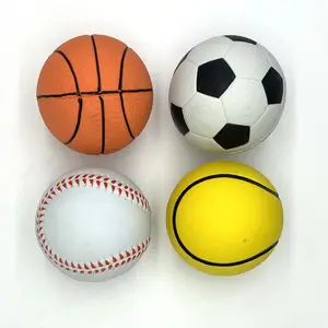 En popüler promosyon doğal kauçuk futbol topu basketbol futbol tenis topu oyuncaklar açık kauçuk zıplayan küçük kauçuk toplar