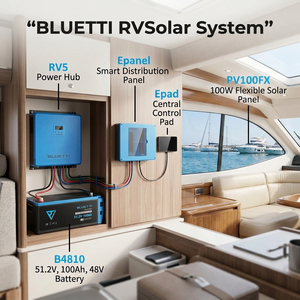 Système d'alimentation solaire LiFePO4 MPPT 5kW le mieux noté <span class=keywords><strong>pour</strong></span> <span class=keywords><strong>camping</strong></span>-<span class=keywords><strong>car</strong></span>, avec charge rapide et stockage, <span class=keywords><strong>pour</strong></span> les améliorations électriques des <span class=keywords><strong>camping</strong></span>-cars en extérieur - Product Image 1