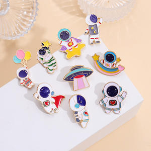 प्यारा कार्टून स्पेस ब्रोच Ufo अंतरिक्ष यात्री गुब्बारा रॉकेट एनमेल पिन कास्टिंग सूट के कपड़े बैकपैक गहने लेपल परफेक्ट गिफ्ट - Product Image 2