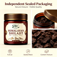 Poudre d'adaptogène naturel SYC OEM, Shilajit de l'Himalaya, acide fulvique 85+, oligo-éléments pour soutenir l'énergie, la résistance et la vitalité (50g)