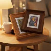 Cadre photo en bois noir sur mesure toutes tailles 16x20 18x24 20x24 20x28 24x30 24x36 avec passe-partout