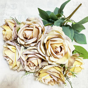 Fiore artificiale Mei <span class=keywords><strong>Chen</strong></span> 7 testa rosa per matrimonio - Product Image 5