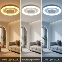 Plafonnier LED moderne motif fleur de lotus double anneau pour salon chambre à coucher, intensité variable, vente en gros directe usine