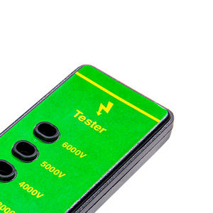 Penguji pagar listrik portabel profesional, 6000 <span class=keywords><strong>Volt</strong></span> deteksi tegangan tinggi cangkang hijau mata - Product Image 5