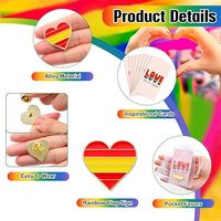 Arc-en-ciel fierté épinglettes en vrac LGBT Gay ensemble émail arc-en-ciel drapeau coeur fierté broche fierté lesbienne cadeau