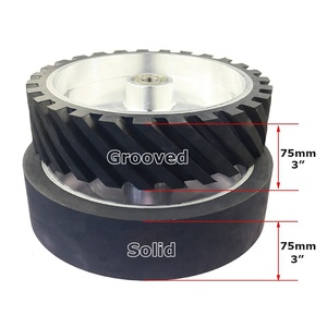 3 "/75mm Breite Gummi kontakt rad Riemens chl eifer Kettenrad Motorantrieb srad - Product Image 2