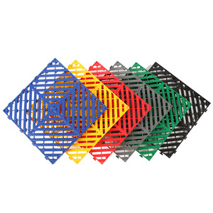 40*40*2cm agua de drenaje entrelazada almacén Whop Car Wash Floor Mat garaje PP PVC azulejo de suelo Modular - Product Image 1