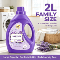 Lessive parfumée à la lavande 2kg pour usage domestique, longue durée, protection des couleurs, soin des mains - Fabricant du Shandong, vente en gros en vrac