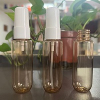 Flacon de parfum pour le corps en plastique PET de 30 ml et 40 ml, couleur personnalisée, pour huiles essentielles, avec pulvérisateur à pompe et joint d'étanchéité