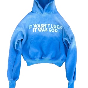 Sweat à capuche personnalisé avec logo sur le devant pour hommes en coton épais coupe normale imprimé DIY design respirant - Product Image 1