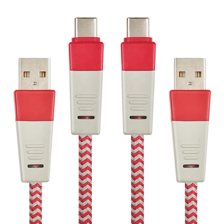 ПВХ быстрое зарядное устройство данных 3A 4,5 мм Usb 2,0 A к Тип C кабель для мобильного телефона