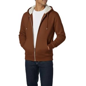 Sudaderas con Capucha Extra Grandes Personalizadas de Estilo Urbano, 100% Algodón, con Logotipo Personalizado en Felpa, Sudaderas con Capucha Gruesas con Cremallera Completa para Hombre - Product Image 2