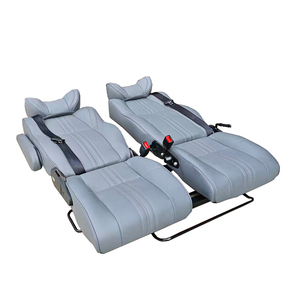 Asiento Doble de Cuero Autoliuma Xtra Space VIP para RV con Reposabrazos y Base Giratoria para Furgonetas y Vehículos de Expedición - Product Image 4