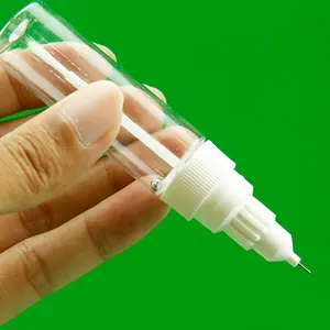 20ml 2-em-1 caneta de toque para pintura de carro garrafa de plástico PET com pincel e aplicador selado com tampa embalada na caixa