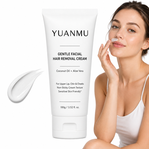 Crème dépilatoire pour le corps, naturelle, biologique, douce, à base de plantes, pour peaux sensibles, sans douleur, pour l'épilation du visage, pour femmes, marque privée - Product Image 1