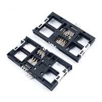 Conector de Tarjeta IC Bidireccional MUP de Doble Fricción de 12 Pines con Tecnología de Fricción para PCB, Lector de Tarjetas Inteligentes para Máquinas POS