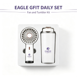 Ensemble cadeau promotionnel d'entreprise personnalisé avec logo imprimé, comprenant une tasse isotherme, un ventilateur pliable et une batterie externe, idéal pour les cadeaux de retraite - Product Image 4
