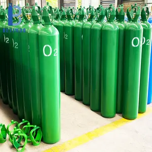 Cilindros de oxigênio, alta qualidade 40l 50l 150bar cilindros de gás oxigênio cilindros para venda