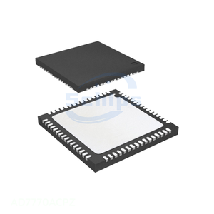 AD7770ACPZ IC ADC 24BIT SIGMA 64LFCSP Electronics Component Manufacturer Channel Data Acquisition 64 WFQFN Exposed Pad, CSP - Product Image 1