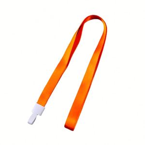 Custom <b>Polyester</b> <b>Lanyard</b> for ID Badge Work Card Student Name With Printed Logo and Metal Clip - Product Image 4
