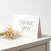 Cartes de vœux pliables en carton personnalisables avec pages intérieures vierges pour les cadeaux de mariage et les cadeaux de marque pour la vente au détail