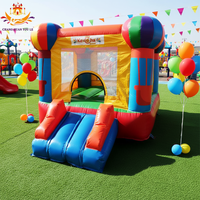 Château gonflable Moonwalk à ballon d'air chaud, château gonflable, trampoline, souffleur d'air, famille, enfants, jardin, 2x3m, capacité de 300 kg, 5 à 10 personnes