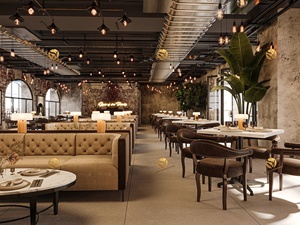 Ideas de Diseño de Interiores para Restaurantes Industriales, Conjuntos de Muebles de Hotel de Lujo Personalizados, Solución Integral para Salones de <span class=keywords><strong>Restaurante</strong></span> - Product Image 6