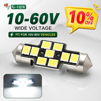 Ampoule LED Festoon Canbus C5W 10-60V 9 SMD sans erreur pour intérieur de voiture, plafonnier, lecture, plaque d'immatriculation 28mm 31mm 36mm 39mm 41mm