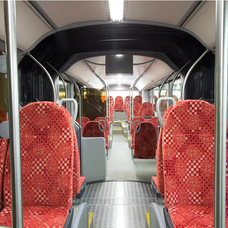 18m 50 + 1 assentos automático puro elétrico rhd ônibus urbano longo elétrico 50 assentos passageiro público articulado ônibus urbano
