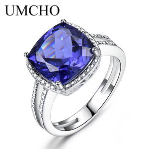 Vendita all'ingrosso Hip Hop festa alla moda rodiatura 925 in <span class=keywords><strong>argento</strong></span> Sterling <span class=keywords><strong>acquamarina</strong></span> zircone fede nuziale - Product Image 3