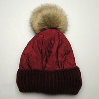 Gorro de Lana para Invierno, Gorro de Punto con Forro de Terciopelo, Impermeable, Grueso, para Otoño e Invierno
