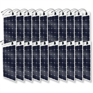 Panel Surya Fleksibel PHOEBUS 160W 25V Sunpower Efisiensi 25% Garansi 2 Tahun Sel Surya Bifacial Kotak Sambungan IP68 CE - Product Image 6