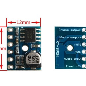 XY-SP5W พาวเวอร์แอมป์ดิจิตอล Class D 5W โมดูลเครื่องขยายสัญญาณเสียงโมโนช่องเดียว5128ชิป - Product Image 2