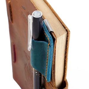 Porte-stylo en cuir Crazy Horse fait main avec boucle en acier, étui pour stylo en cuir de vachette pleine fleur, étui pour stylo de voyageur <span class=keywords><strong>TN</strong></span> - Product Image 3