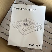 Réchaud à gaz portable JYHE à structure séparée pour extérieur et usage domestique, avec dispositif d'allumage, alimenté au butane, capacité 3-5 personnes, pour barbecue et fondue, garantie 1 an