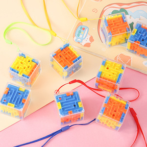 Six Sided 3D <b>Maze</b> <b>Puzzle</b> With Rope Educational Toy For Children Age 4 6 Years Old Plastic Brain Teaser Game Gift - Product Image 2