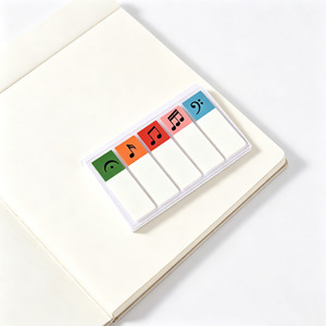 Colorful Music <b>Note</b> Sticky <b>Notes</b> Memo Pads With Adhesive Backing For Planner Journal Bookmark Use - Product Image 4