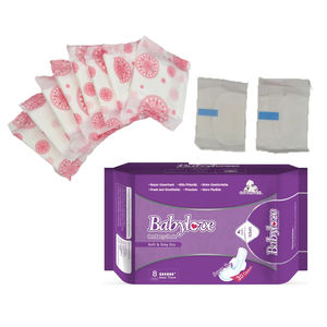 Toallas sanitarias Súper suaves sin cloro <span class=keywords><strong>de</strong></span> etiqueta privada respetuosas con la piel higiene no erupción higiénica menstruación servilleta femenina + forro <span class=keywords><strong>de</strong></span> panty - Product Image 1