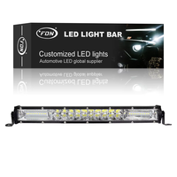 Nouvelle barre lumineuse FDN à double rangée 13'' 120W, barre droite et fine, étanche IP67, faisceau combiné, pour véhicules tout-terrain