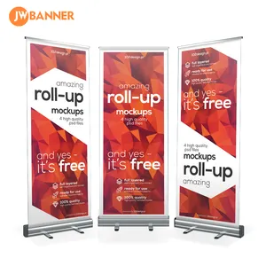 Portable Roll Up Banner Promotion Roll Up Banner Stand Display Aluminum Trade Show Retractable Banner