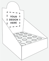 Custom Sized Logo Printed 115mm 120mm Glass Test Tube Holder Paper Display Box