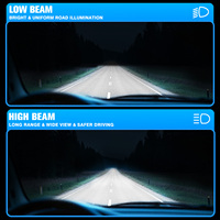 Lampu Depan Mobil LED Daya Tinggi 300W H11 9005 9006 6500K dengan 4 Tabung Tembaga Super Terang H7 H4