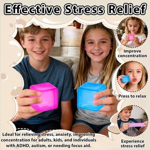 Jouet anti-stress en forme de bonbon carré en maltose, directement de l'usine, parfait pour soulager le stress de tous les âges, moments de détente à la maison ou au bureau - Product Image 6