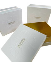 Scatole Rigide di Lusso Personalizzate Fatte a Mano con Rilievo 3D, Stampa Bronzata, Forma Rettangolare, per Profumi, Candele, Cornici Fotografiche, Cartone Personalizzato