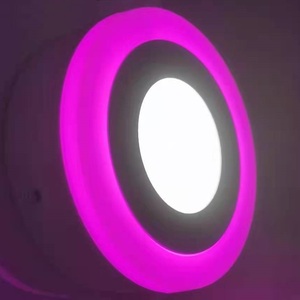 Hình Dạng Tròn Hai Màu Chìm <span class=keywords><strong>Downlight</strong></span> 6W 9W 12W 18W 24W RGB Trần Nhúng SMD Led Bảng Điều Chỉnh Ánh Sáng - Product Image 1