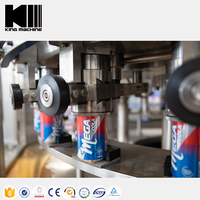 Machine de mise en conserve de bière Équipement Machine de remplissage de canettes en aluminium de soda de bière boissons gazeuses automatiques complètes