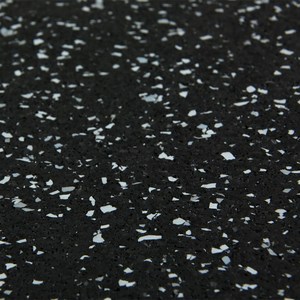 Tapis de sol en caoutchouc, carreaux en caoutchouc noir Granules recyclés de sécurité extérieure Carrelage de sol en caoutchouc pour salle de sport - Product Image 4