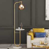 Lampe sur pied LED en verre et fer, design nordique moderne, pour chambre à coucher, salon, décoration intérieure, grande taille 90, garantie 3 ans
