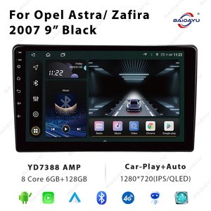 BAIDAYU Autoradio Android con Carplay+Auto, Lettore DVD, GPS, WiFi per <span class=keywords><strong>Opel</strong></span> <span class=keywords><strong>Astra</strong></span>/Zafira <span class=keywords><strong>2007</strong></span>, 9 Pollici, Nero - Product Image 2